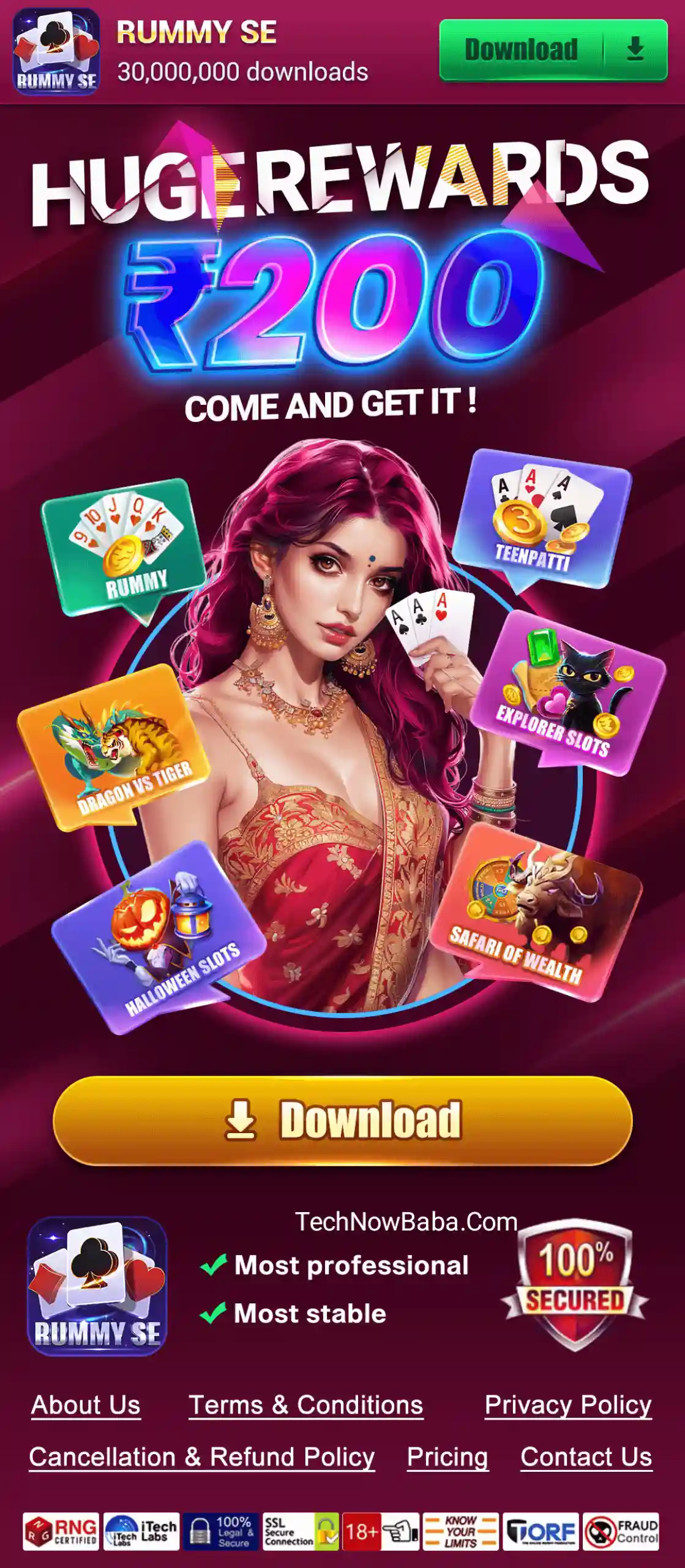 Rummy SE App Download - Tech Now Baba All Rummy App